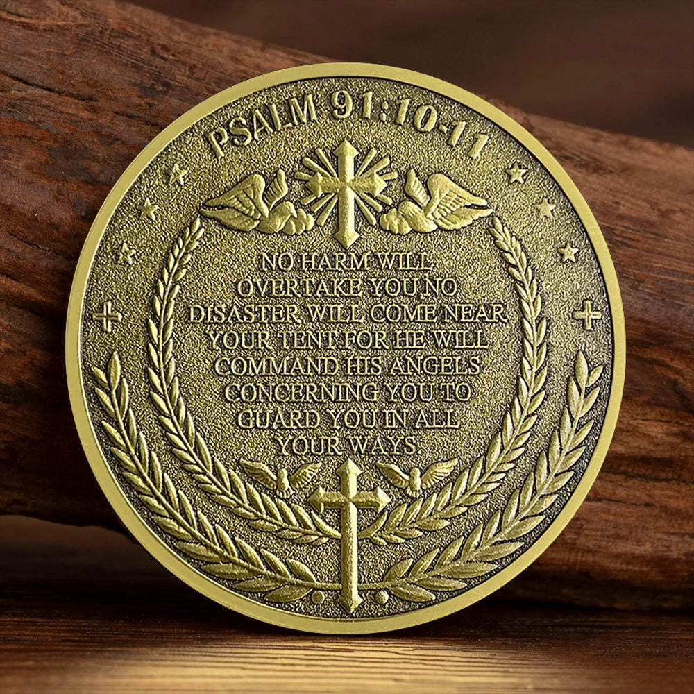 Gold/Silvery Plated Thank You Archangel Michael Challenge Medal Firefighter Coin Special Gift Military Collectible Coins
