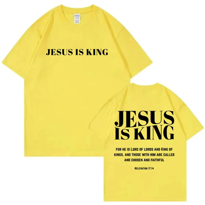 Christian Bible Verse Merch T Shirt Streetwear Fashion Oversized O-Neck T-shirts Men Women Casual Cotton Short Sleeve T-shirt