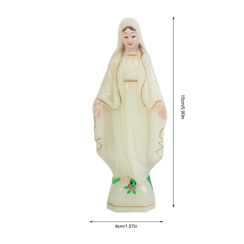 Virgin Mary Plastic Statue Handmade Catholic Virgin Mary Statue Christmas Home Decoration Christmas Gifts