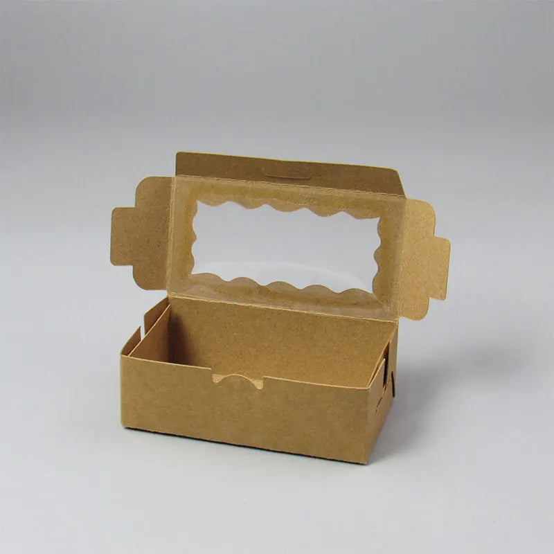 10/20/50pcs gift box with clear window-suitable for packaging, wedding, party birthday decoration and small business supplies
