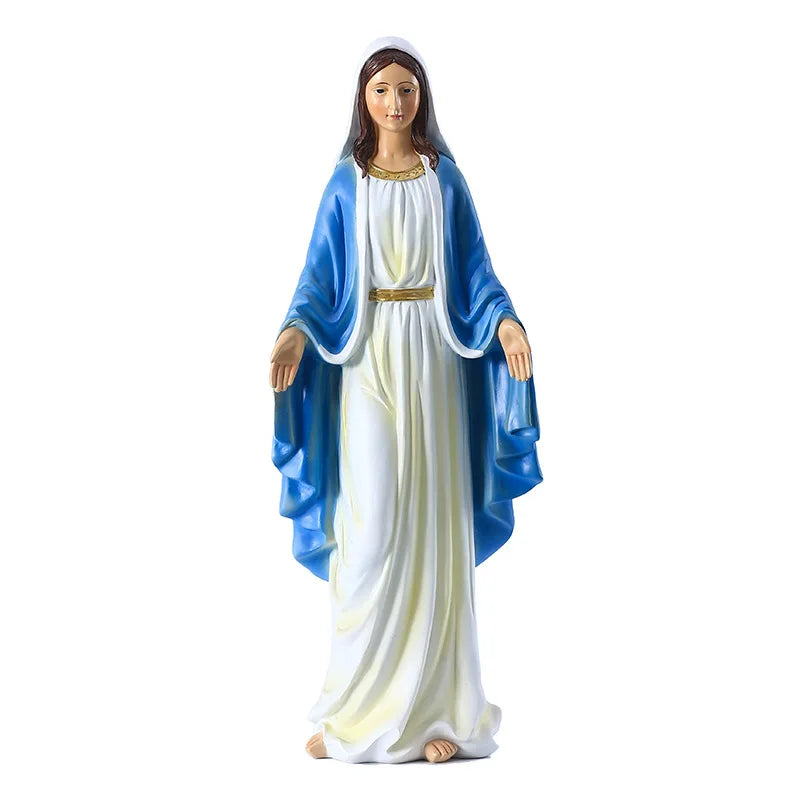 Jesus Statues/ Virgin Mary Figurine Sculpture Christian Wedding Gift Xmas Desktop Display Decors Renaissance Collection Gifts