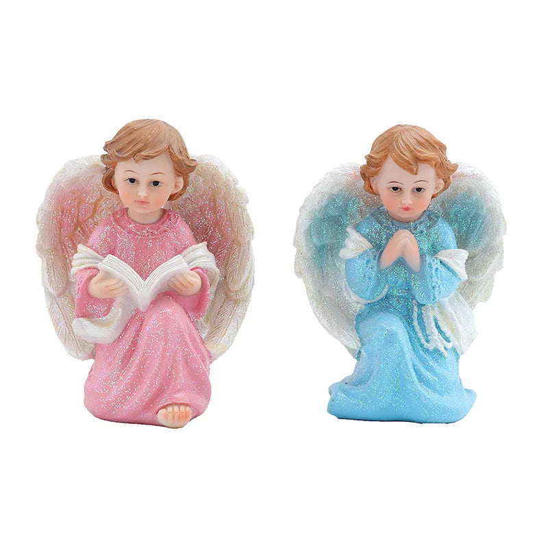 Jesus Statues/ Virgin Mary Figurine Sculpture Christian Wedding Gift Xmas Desktop Display Decors Renaissance Collection Gifts