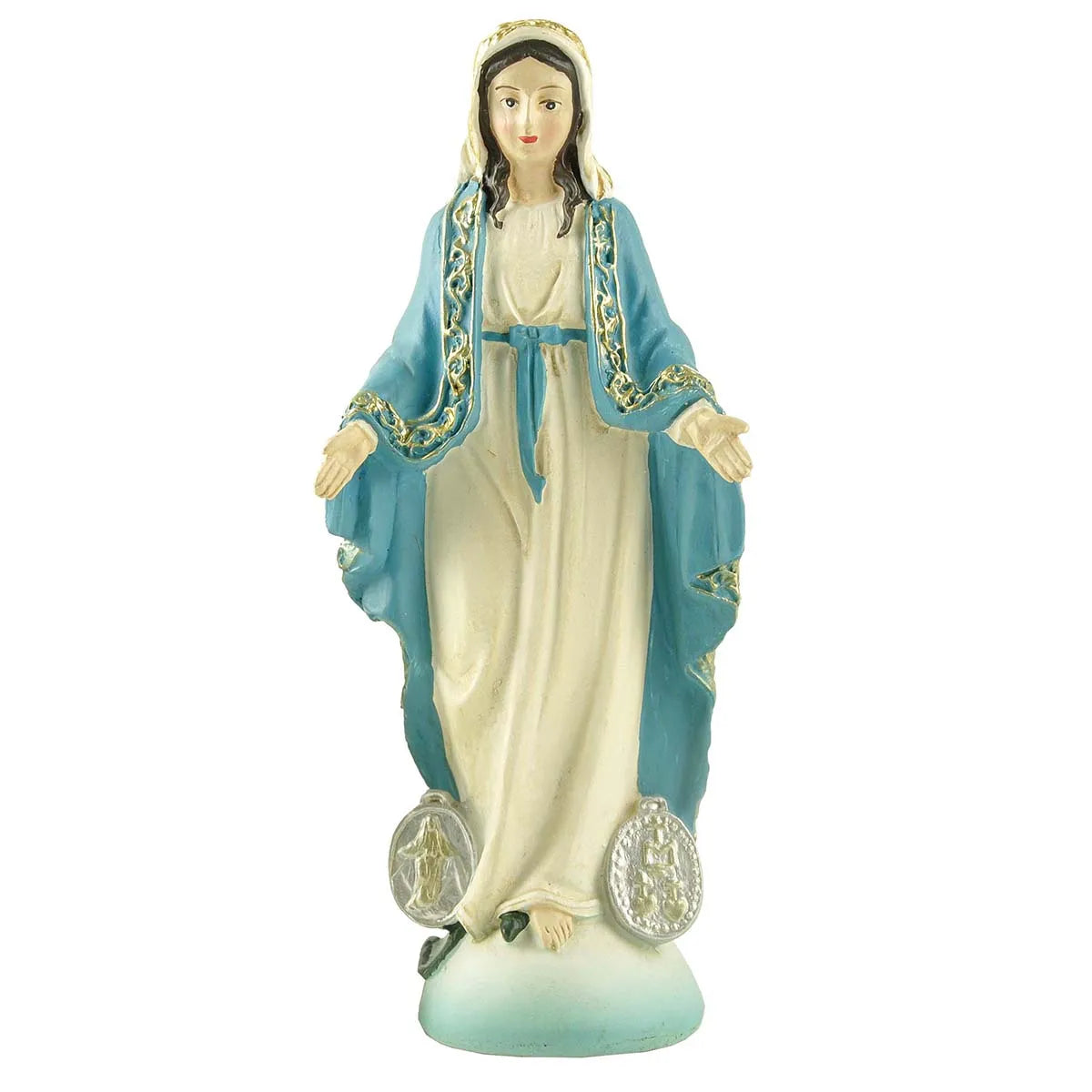 Lady Of Miraculous Medal Our Lady Of Grace Catholic Virgen Maria Virgin Mary Statues Catholic Gift Resin Virgen Maria Estatua