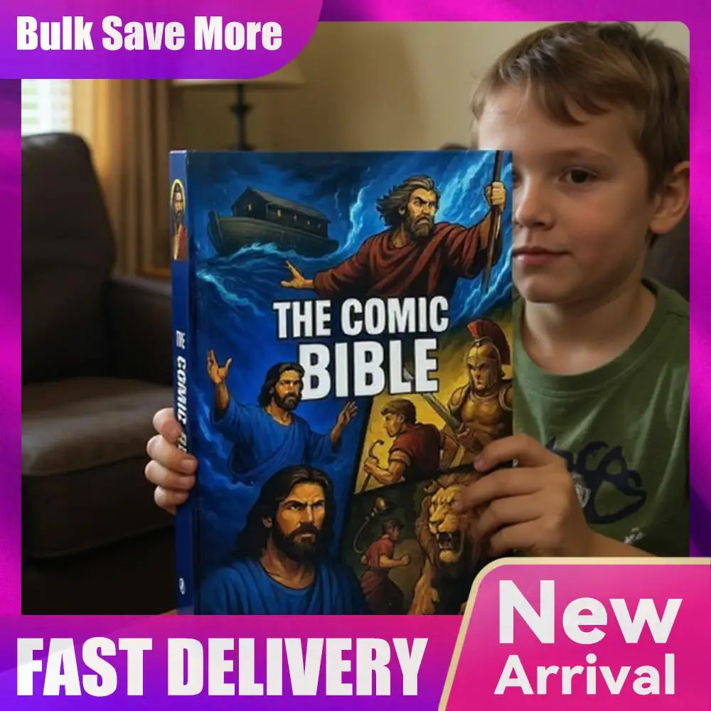 The Comic Bible Classic Stories From The Old and New Testaments Comic Book Bible Bible Study Reading Book for Christian Gift