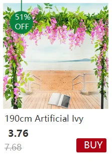 1Pc 200Cm Green Vine Silk Artificial Ivy Hanging Leaf Garland Plant Creeper Leaf Home  Wedding Garden Bathroom Decoration