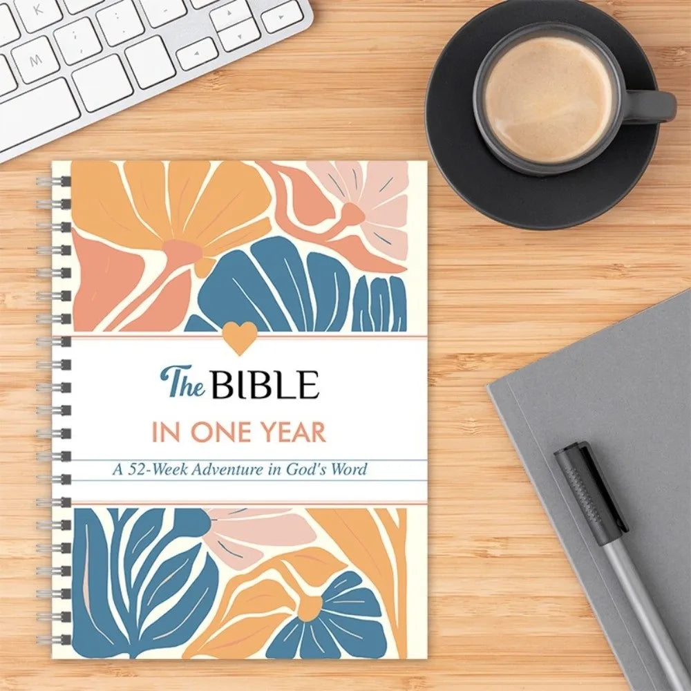Hot Spiral Bound The Bible In A Year Through Gods Word A 52-Week Study 52-Week Learning Plan Spiral Bible Study Guide for Women