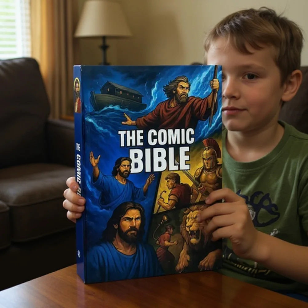 The Comic Bible Classic Stories From The Old and New Testaments Comic Book Bible Bible Study Reading Book for Christian Gift