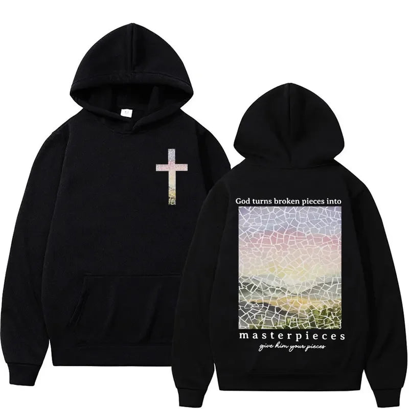 2026 Spring/Summer Christian Jesus Church Hoodie with Bible Text Retro Streetwear Millennium Edition