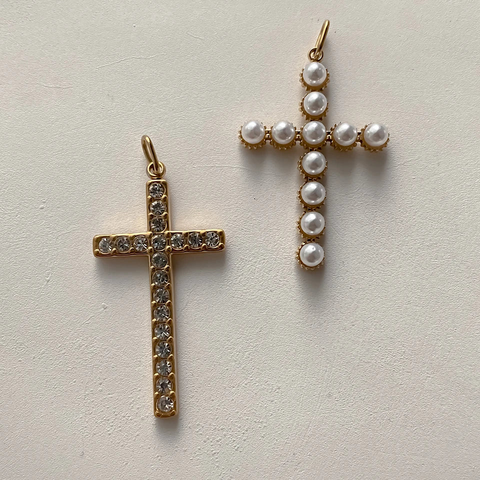 eMancoStainless Steel Cross Charm Pendants For Bracelet Necklace Jewelry Accessories Diy Jewelry Making 48 Hours Shipping