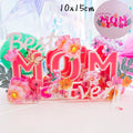 3D Creative Bouquet Gift Card for Mother Father Wife Friends Blessing Card Gift for Mothers Fathers Day Thank You Greeting Cards